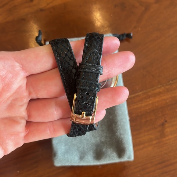 Michael Kors MK2315 Women Black Leather Analog Dial Quartz Wrist Watch XX920 - Picture 6 of 9